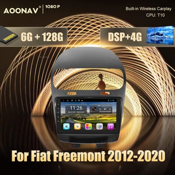 128 GB 1din Android Radio Samochodowe GPS Dla Fiat Freemont 2012-2020 samochodowy odtwarzacz multimedialny odbiornik Stereo głowicy