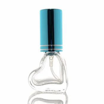 5 ml Przezroczysty Szklany Spray w kształcie Serca dla Próbek Zapachów, Drogowe Butelki z Olejkami eterycznymi, Przenośny Pusty Atomizer, 20 szt./lot, P159