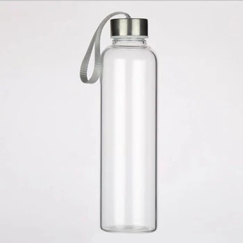 500 ml Plastikowa Butelka Na Wodę Z Liną za Darmo BPA Do Herbaty, Naczynia Do Napojów Przezroczysty Kubek Hermetyczna Ekologiczna Na Świeżym Powietrzu Przenośny Dorosła