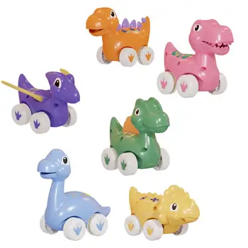6 szt./kpl., plac Ładny model w kształcie Dinozaura, Przesuwne Samochody, dla Dzieci zabawki Edukacyjne