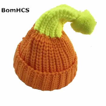 BomHCS Słodka czapka kolor Karmel dla Kobiet, dla Dzieci czapka dla dziewczynki, czapka z Dzianiny Zimowa Gruba czapka handmade