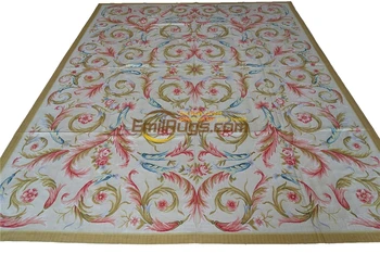 chiński jedwabny dywan Cienki chińskiej Handmade Antyczne Tkaniny 19 wieku