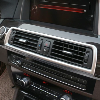Do BMW Serii 5 F10 F18 2011-2017 Samochodowy Stylizacja Wewnętrzna konsola Centralna Klimatyzacja Otwór Wentylacyjny Wyjściowa Ramka Pokrywa Wystrój Wykończenie
