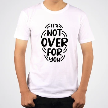 Inspirujące Cytaty T-Shirt Dla Mężczyzn Z Krótkim Rękawem I Okrągłym Dekoltem Letnie Białe T-Shirty Camiseta Hombre Przyjmujemy Indywidualne Męską Odzież