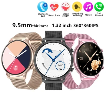 Inteligentny Zegarek 2022 HD 360*360 Ekran Smartwatch Dla Kobiet Dla Mężczyzn IP67 Wodoodporny Monitor pracy Serca Zegar Dla systemu Android iOS Samsung