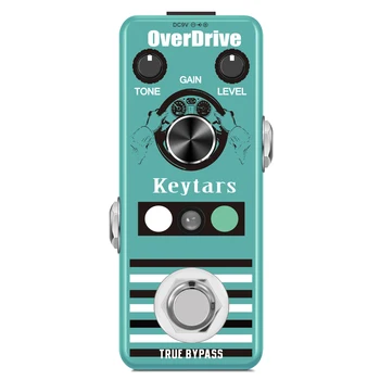 Keytars LEWEJ-302A Gitara Pedał dźwięków overdrive Analogowa Klasyczna Блюзовая Pedał efektów Odrive-1 Mini-rozmiar True Bypass