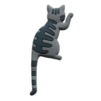 Modny Wystrój Lodówki Uniwersalny Jasny Kolorowy Japoński Kot Magnetyczny Wieszak Wieszak Na Drobiazgi Naklejki Na Deskę