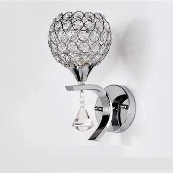 Nowoczesny Salon Kryształowy Kinkiet Twórczy Loft Led Kinkiet Moda Romantyczny Nocne Balkon Przedpokój Lampa