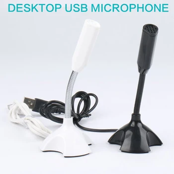 Nowy Regulowany Mikrofon USB Do Laptopa, Mini Studyjny Mikrofon Dla Mowy, Uchwyt Mikrofonu Uchwyt Do Laptopa, KOMPUTERA Stacjonarnego, Wysoka Jakość