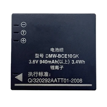 Oryginalny DMW-BCE10GK do aparatu cyfrowego LUMIX Bateria DMC-FS5 DMC-FS20 Serii DMW-BCE10 3,6 W 940 mah akumulator Litowo-jonowy