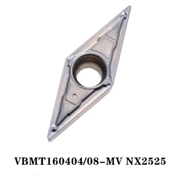 Oryginalny VBMT VBMT160404 MV VBMT160408 NX2525 Pełnowęglikowe Wstawić Wielozadaniowa Wkładka do tokarskich Uchwyt Narzędzia Tokarskie Frezy CNC