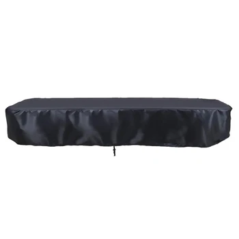 Pokrywa bilardowy stół bilardowy 8 ft z wytrzymałej Wodoodpornej pokrywą do prostokątnego stołu na Sznurku, Czarna
