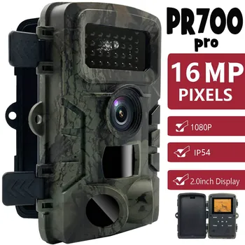 PR700 Pro Myśliwski Kamera 2-calowy Wyświetlacz 16 Mega Pikseli Podczerwień Dzika droga Przemian Noktowizor IP66 Monitor Przyrody dla Zdjęć/wideo