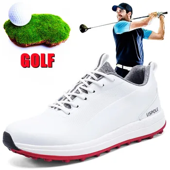 Profesjonalne męskie buty treningowe do golfa męskie uliczne buty do biegania, wodoodporna antypoślizgowe i oddychające buty męskie do golfa
