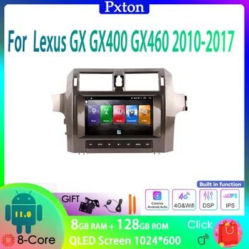 Pxton Tesla Ekran Android Samochodowy Radio Stereo-Odtwarzacz Multimedialny Dla Lexus GX GX400 GX460 2010-2017 Carplay Auto 8G + 4G 128G WIFI