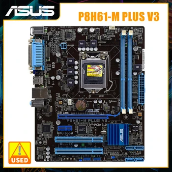 Płyta główna ASUS P8H61-M PLUS V3 1155 DDR3 płyta główna LGA 1155 Zestaw do obsługi Xeon Core i7 3770K procesor Intel H61 16 GB PCI-E X16 uATX