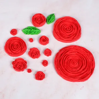 Róża Kwiat Fondant Silikonowa Forma Do Dekoracji Ciasta Do Formy Ciasto Suche Pez Narzędzia Do Pieczenia