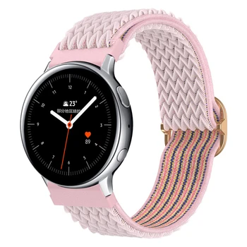 Samsung Galaxy Watch 3 45 mm 41 mm, 46 mm Gear S3 Frontier band active 2 20 mm 22 mm Regulowany Elastyczny Nylon Tkaniny pasek z pętlą