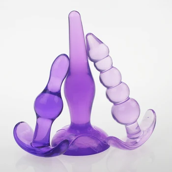 Seks analny Zabawki 3 szt./kpl. Korki analne Produkty Dla Dorosłych, trzy Style Anal Galaretka Dildo Analne Zabawki Sex-Gry