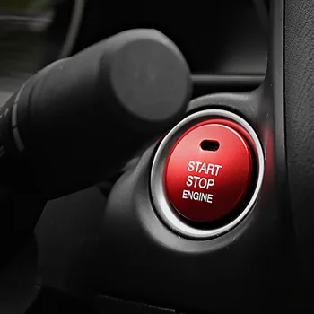 Silnik samochodowy Zapłonowa z jednym przyciskiem Start-Stop Przełącznik Naklejka Pokrywa do Mazda 3 Axela BP CX-30 DM Akcesoria 2020 2021 2022