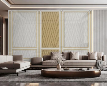Tapety 3d Europejski styl prosty rzymska kolumna tynk wypukła w tle ściana salon sypialnia hotel malowanie ścian kawiarni dekoracji
