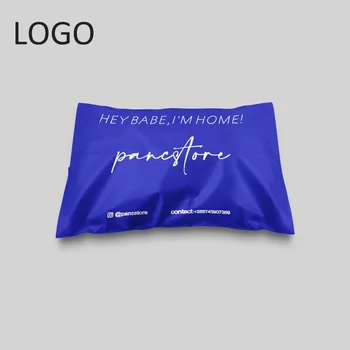 Wykonane na zamówienie obsługa budowy na zamówienie logo wysokiej jakości przyjazne dla środowiska luksusowe ciemno-niebieskie skrzynki, torby Royal blue shipping bag do ubrań