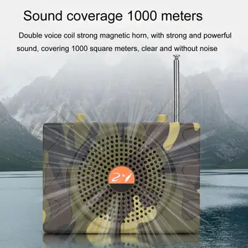 Wzmacniacz głosu Przydatne Hi-Fi Przenośny Moro Bluetooth-kompatybilny odtwarzacz Muzyczny Megaphone na żywo