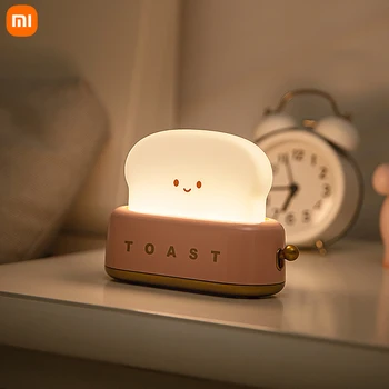 Xiaomi automat do pieczenia chleba nocne kreatywny USB ładowanie затемняющее oświetlenie lampa led ciepłe światło sypialnia czas szafka kontrolna