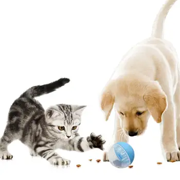 Zwierzę Interaktywny Pies Kot Wycieku Żywności Kulek Regulowany Anty Dławik Powolny Podajnik Przysmak Dozownik Iq Szkolenia Edukacyjna Zabawka