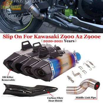 Слипоны Do Kawasaki Z900 A2 Z900e 2020 2021 Мотоциклетная Układ Wydechowy Zmodyfikowana rura Średniego szczebla Z Tłumikiem Escape Moto DB Killer